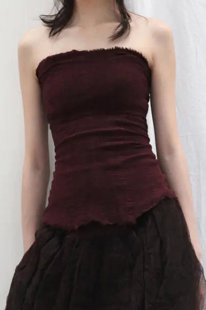 Marc Le Bihan Classic Stretch Bandeau 26915 Series 10m Silk Shrinkage France MLB-26915-JIUHONG Burgundy